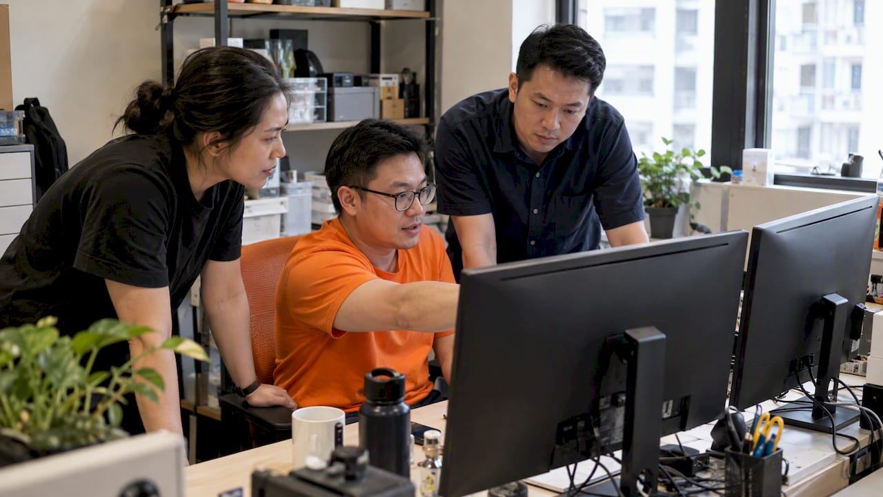 Team comparing automation platform options