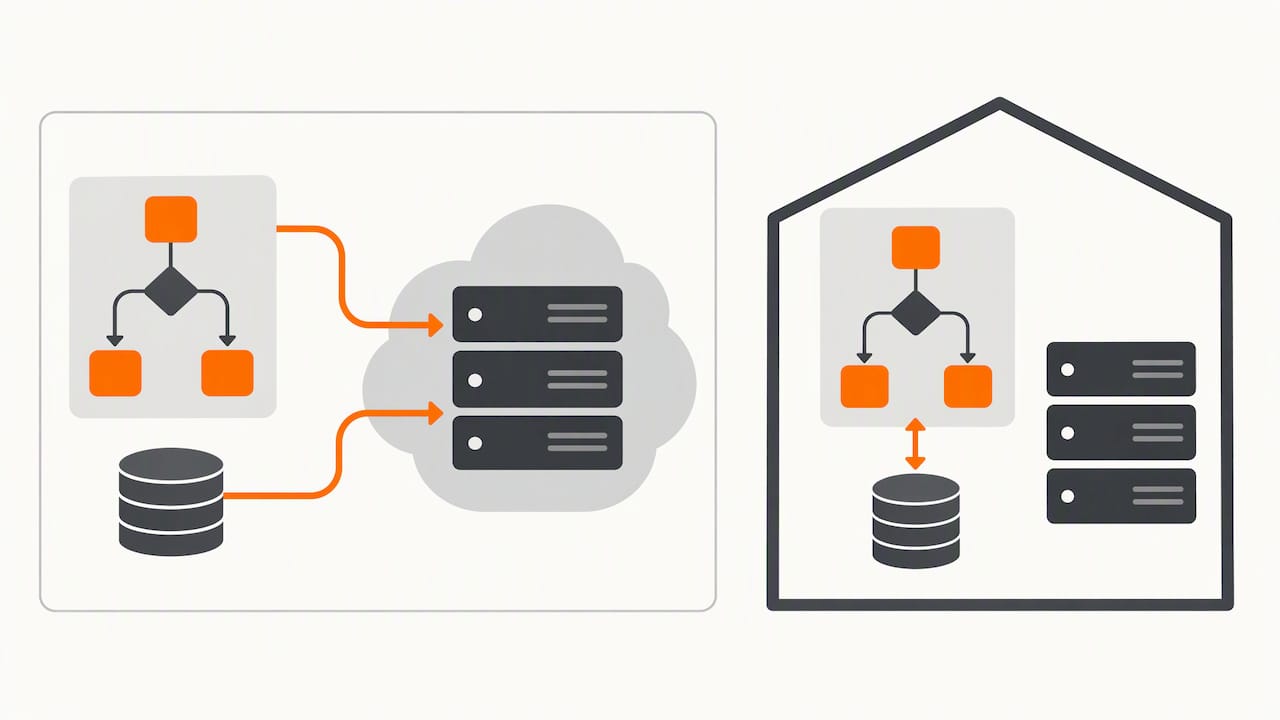 Data contained in managed and self-hosted infrastructure