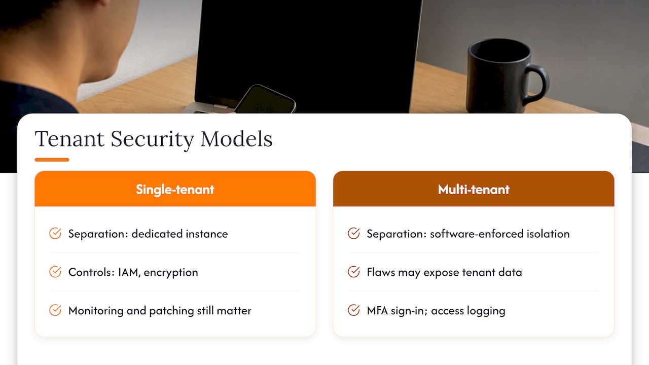 Tenant isolation and security controls compared